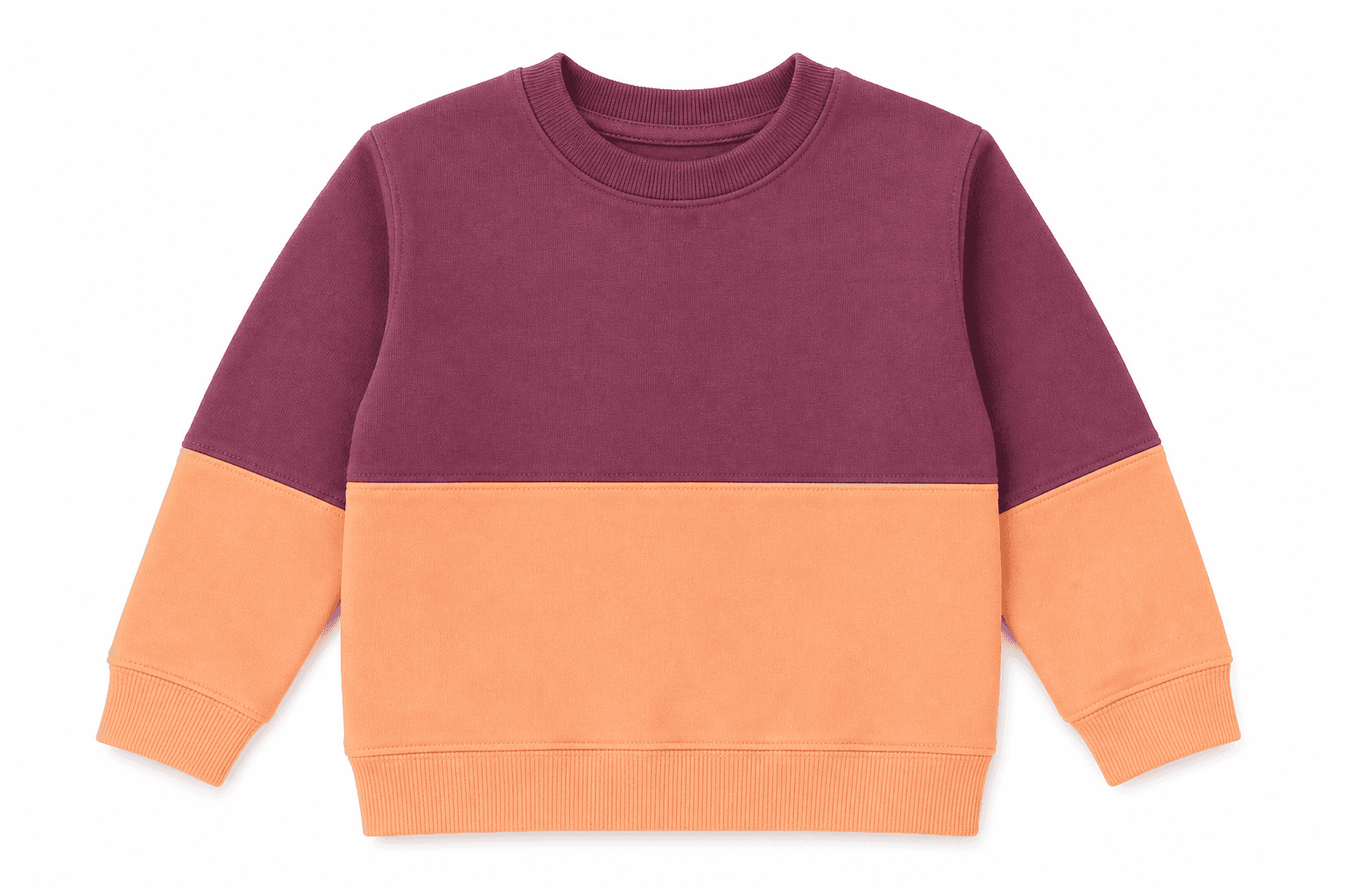 Color-Block Weekend Sweatshirts, 6-Piece Size Pack