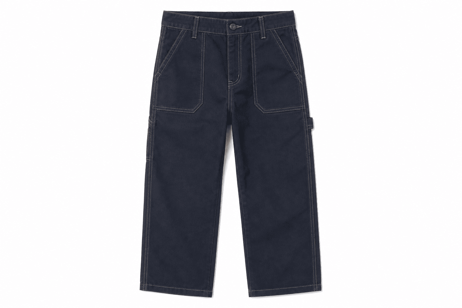 Contrast-Stitch Utility Pants, 6-Piece Youth Size Pack