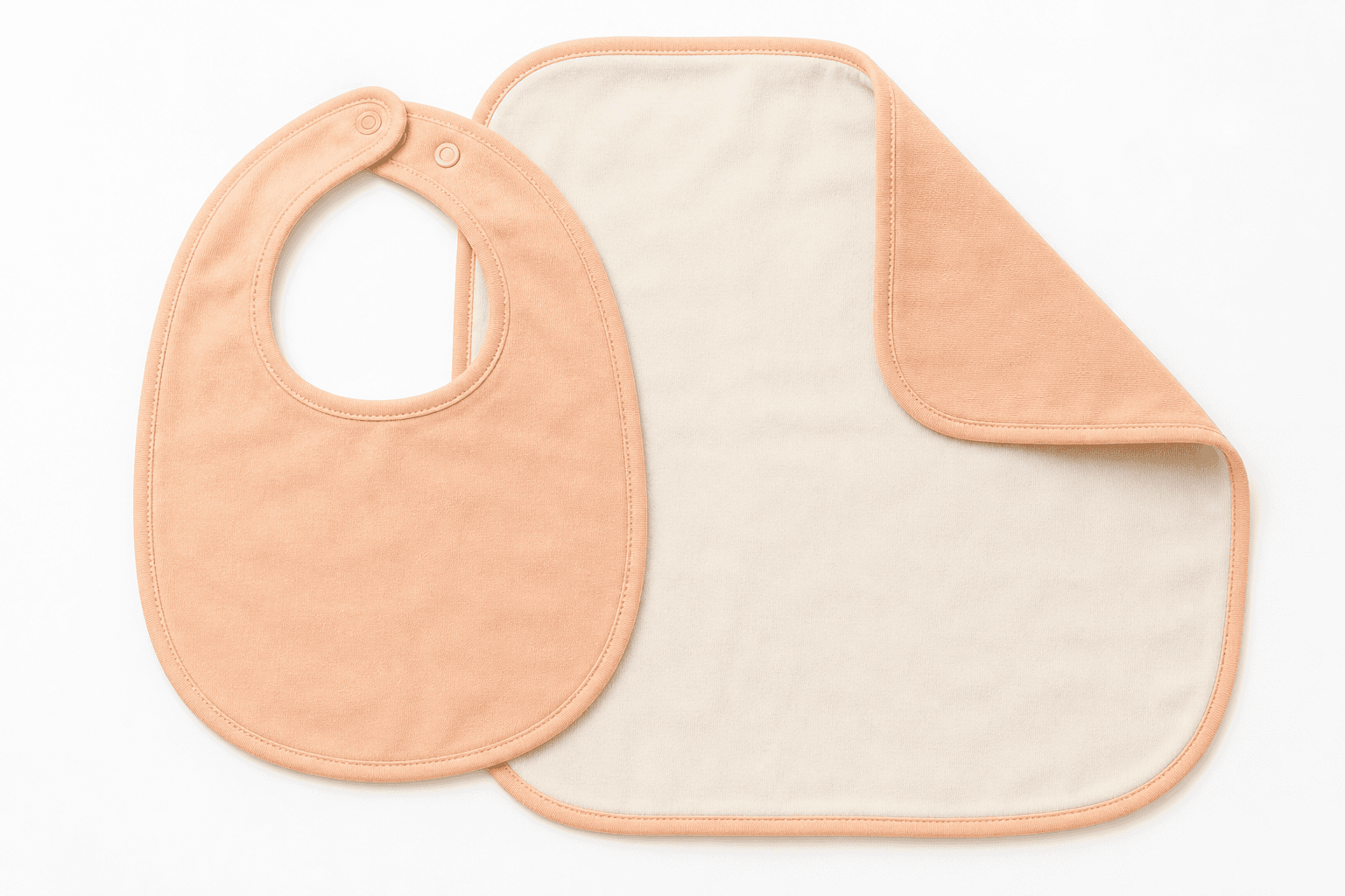 Coordinated Bib and Burp Cloth Duos, 8-Set Pack
