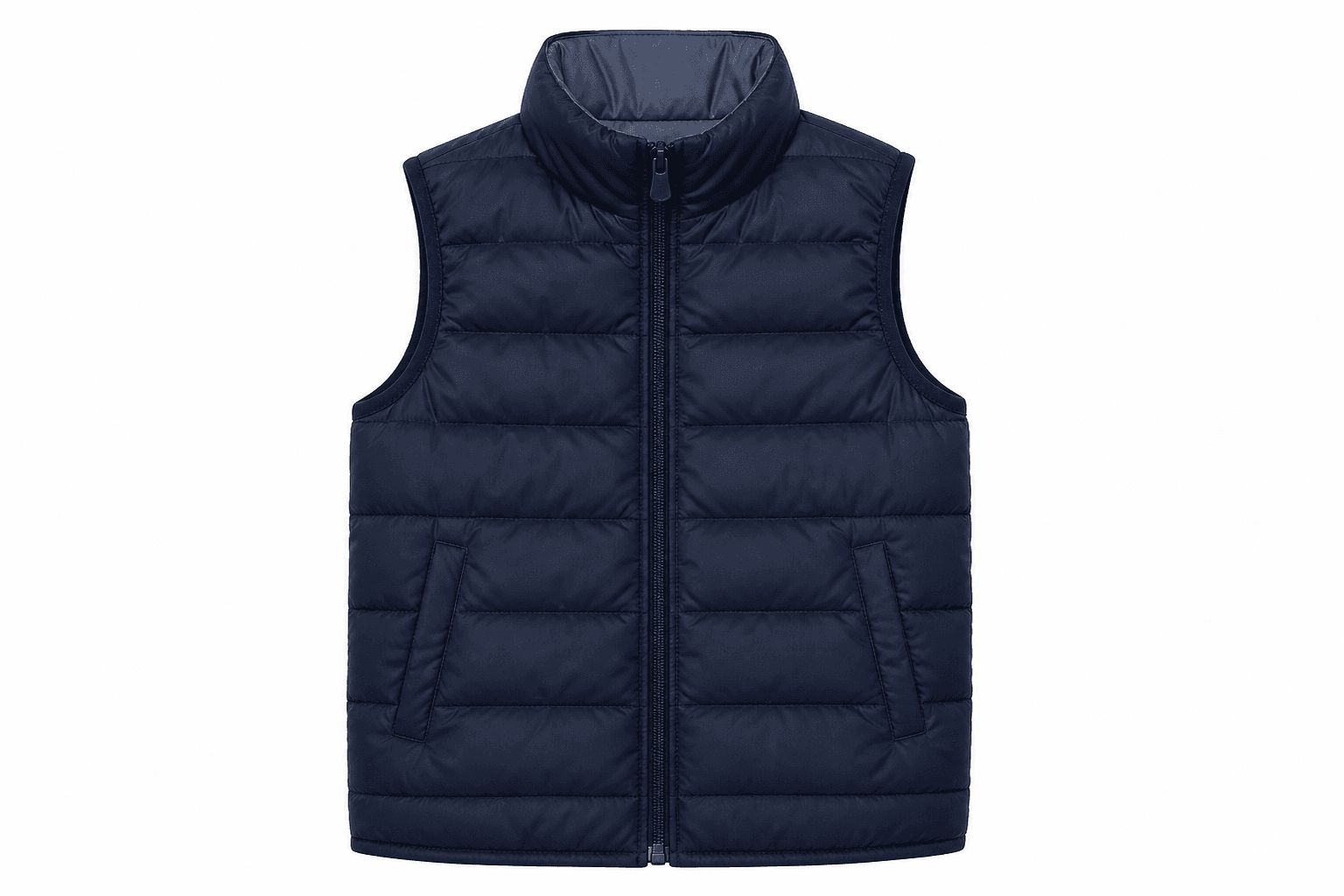 Reversible Youth Puffer-Style Vests, 4-Piece Size Pack
