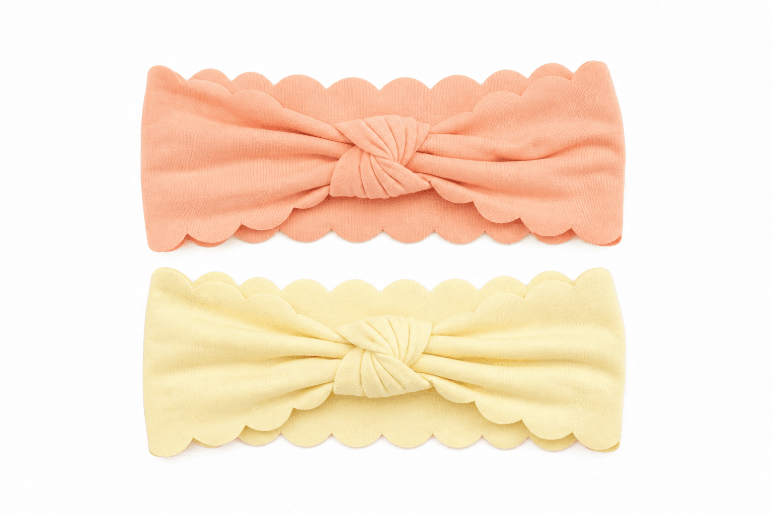 Scallop-Edge Headband Sets, 12 Two-Piece Packs